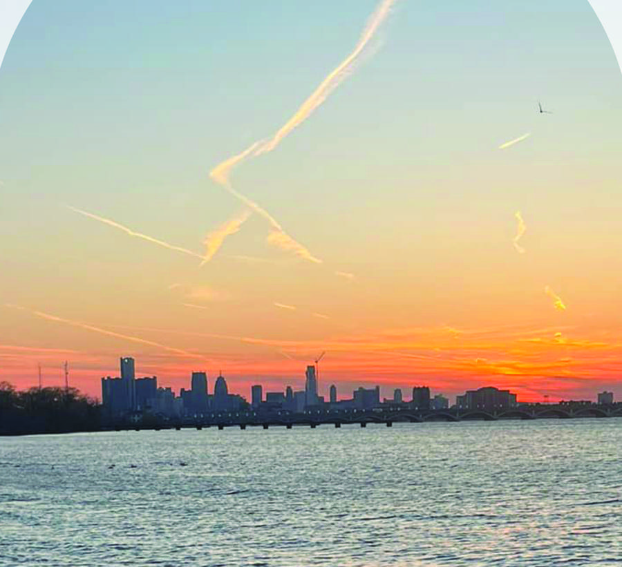 Belle Isle Beach at sunset